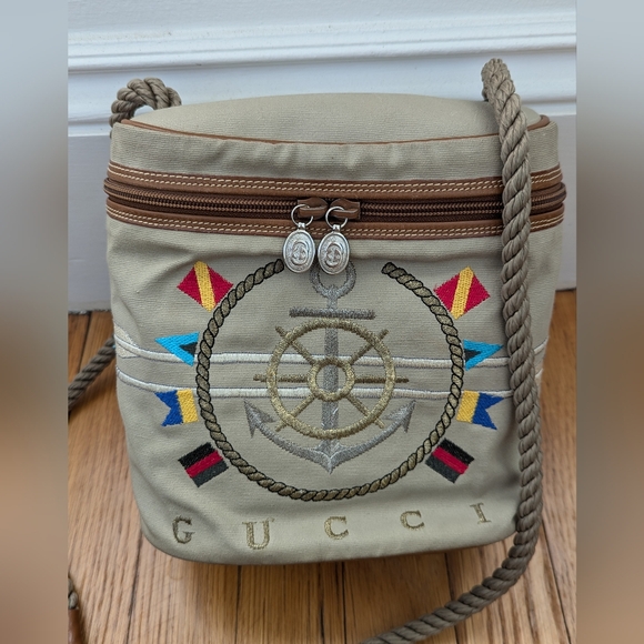 Vintage Gucci Maritime Motif Bag and Wallet Set - Picture 3 of 17